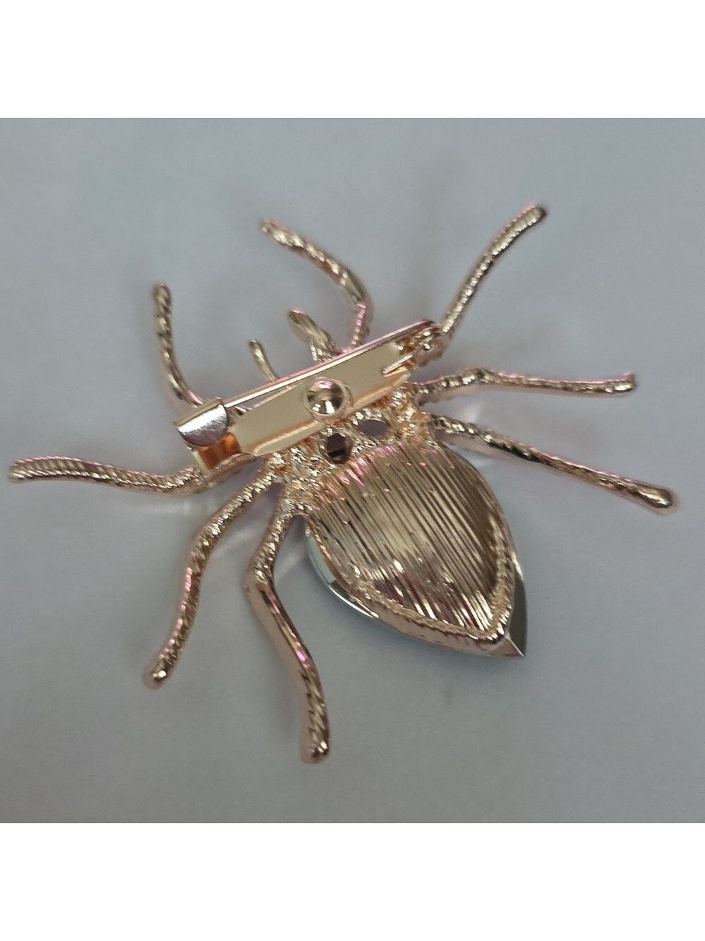 SPIDER Brooch  Simulated DIAMONDS - Picture 3 of 5